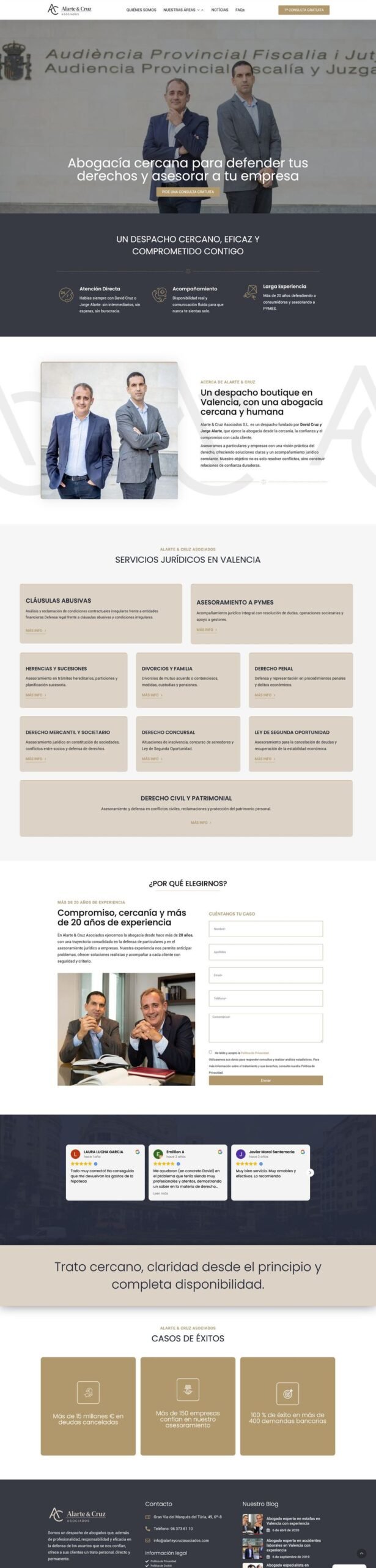 Web de Alarte & Cruz Asociados