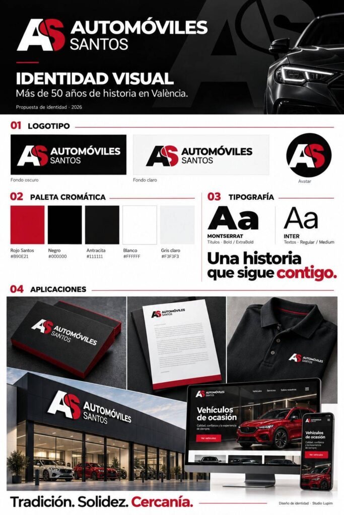 Identidad visual de Automóviles Santos