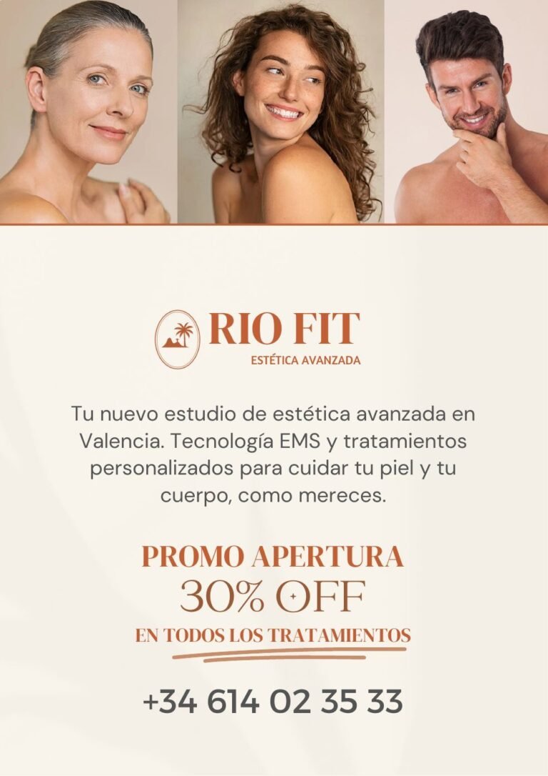 Pieza gráfica de Rio Fit Estética Avanzada