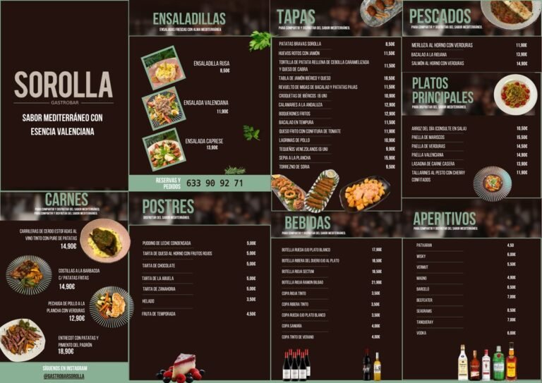 Pieza gráfica de Gastrobar Sorolla
