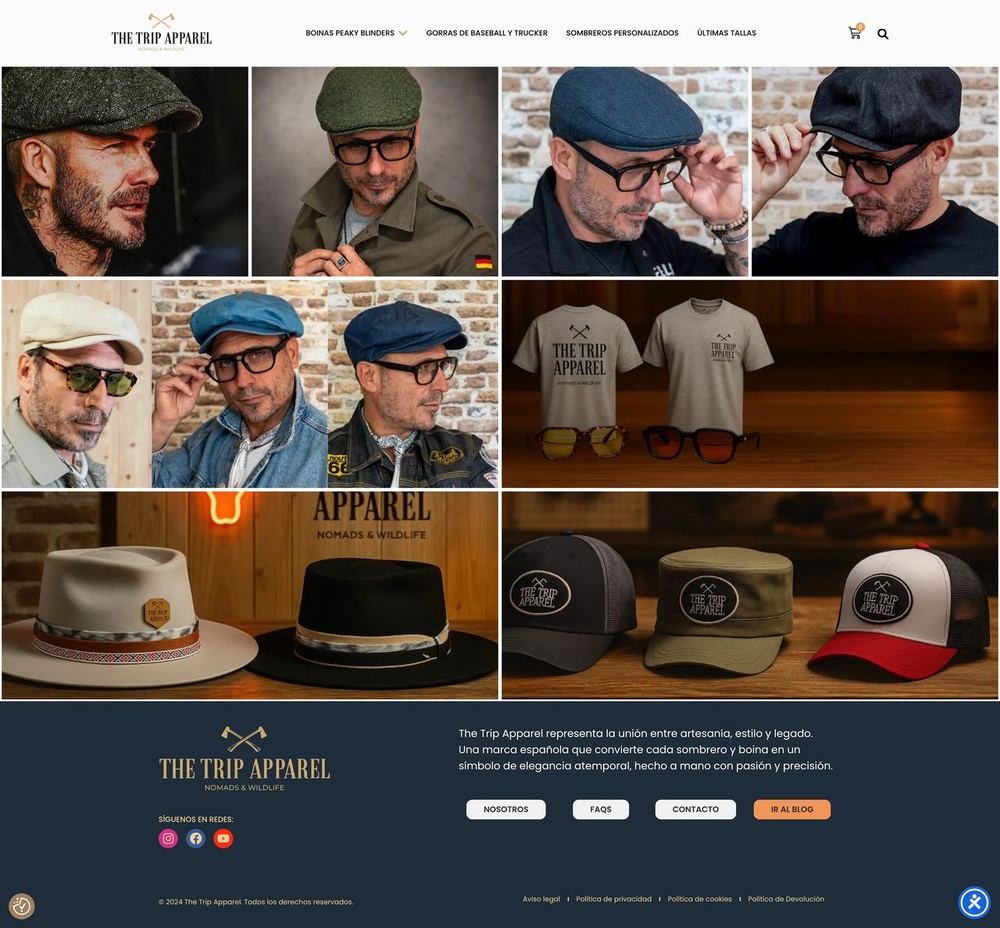 Web de The Trip Apparel